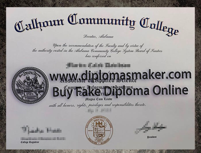 Obtain a fake Calhoun Community College degree online.