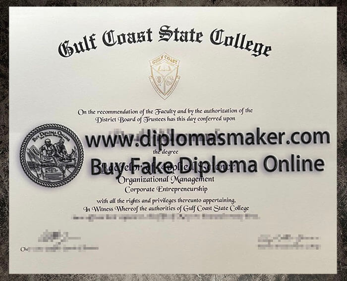 How to make a fake Gulf Coast State College degree online?