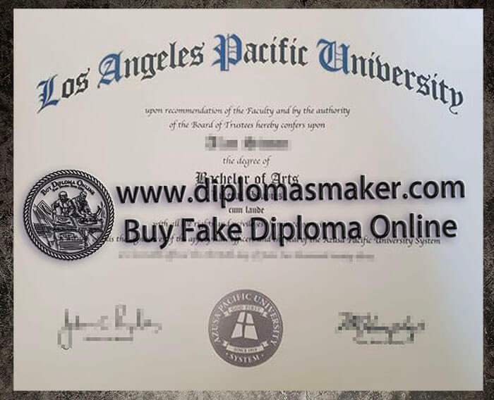 How to make a fake Los Angeles Pacific University degree?