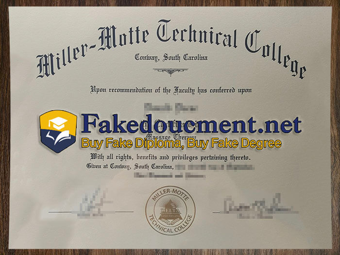 How to make a fake Miller Motte Technical College degree?