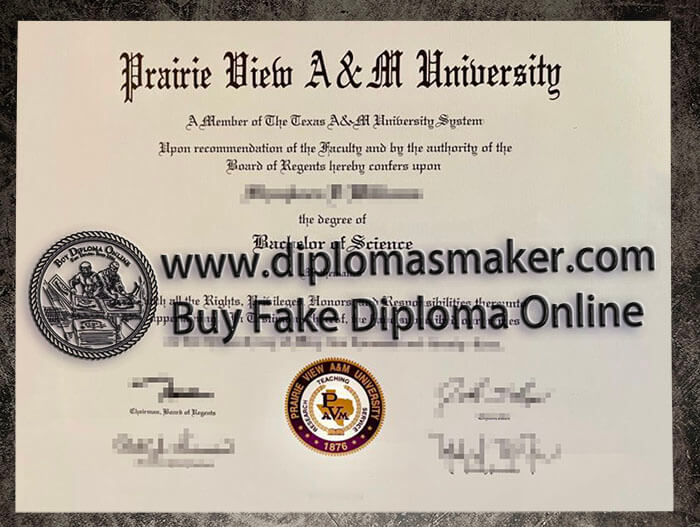 Obtain a fake Prairie View A&M University degree online.