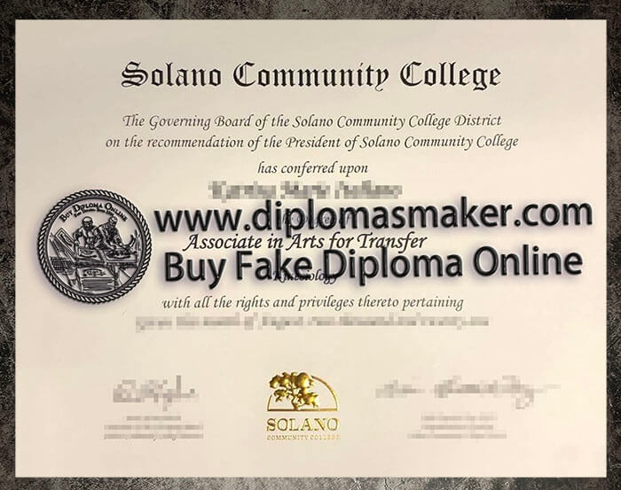 How to buy a fake Solano Community College degree online?
