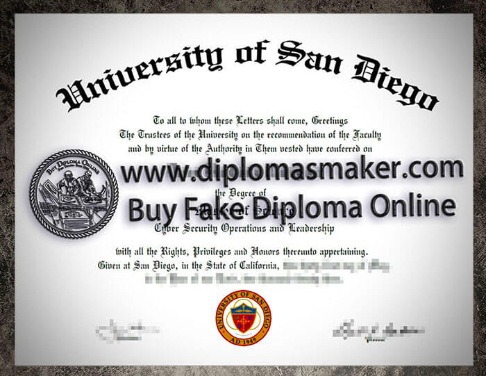 How to buy a fake University of San Diego degree online?