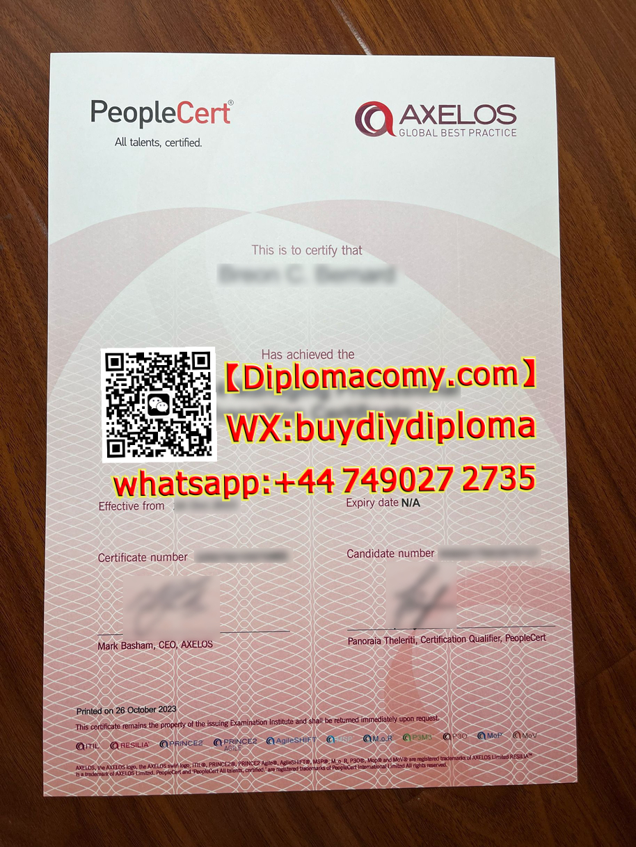 深度解析 AXELOS certificate 认证办理要点,AXELOS证书,Whatsapp:+44 7490272735