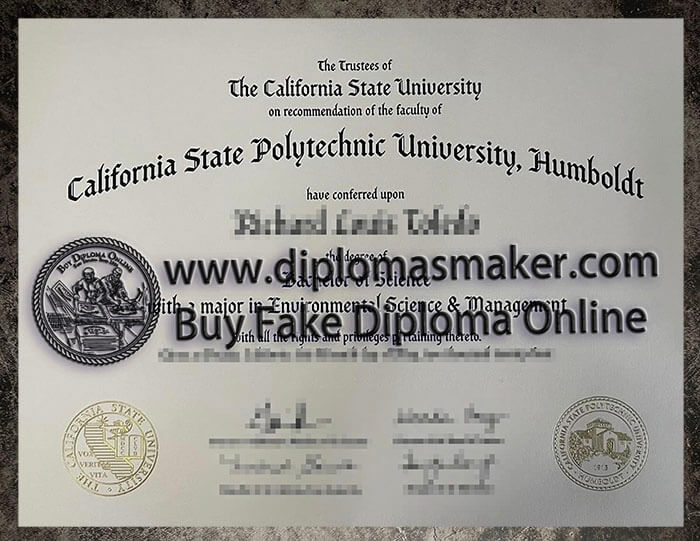 How to make a fake Cal Poly Humboldt degree online?