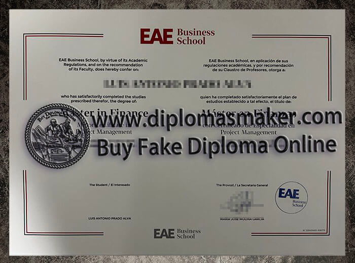 How to make a fake EAE Business School degree online?