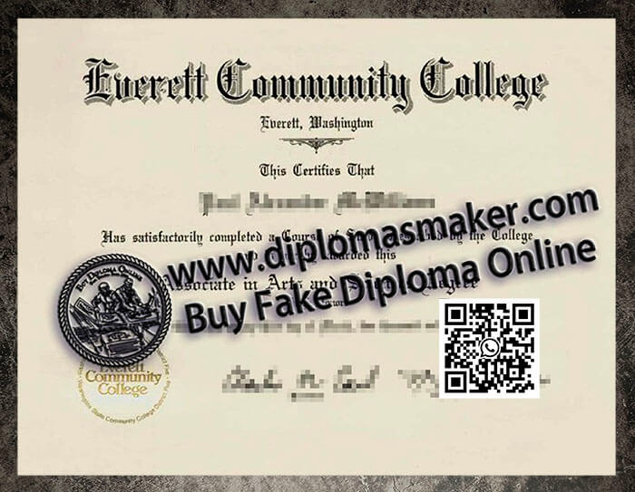How to make a fake Everett Community College degree online?