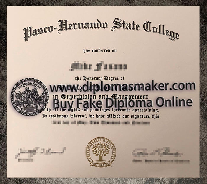 How to make a fake Pasco Hernando State College degree?