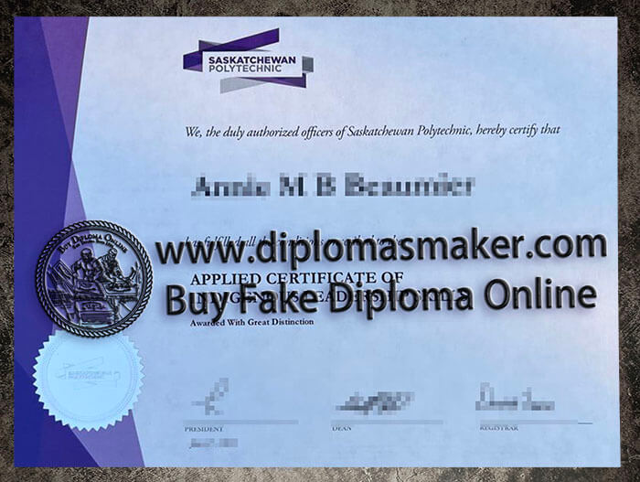 WhatsApp: +86 13698446041 How to make a fake Saskatchewan Polytechnic degree online?