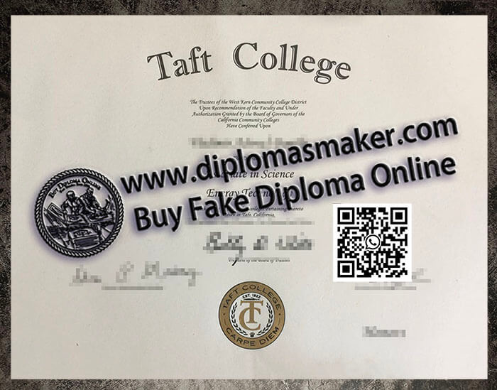 Where to copy a fake Taft College degree online?