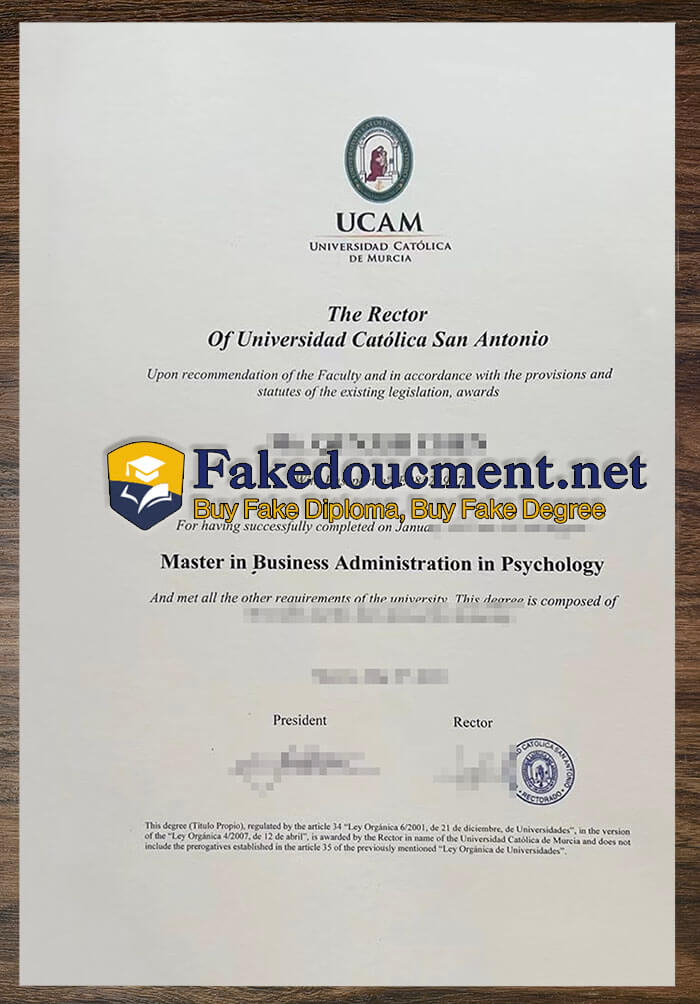 Obtain a fake Universidad Catolica de Murcia degree online.