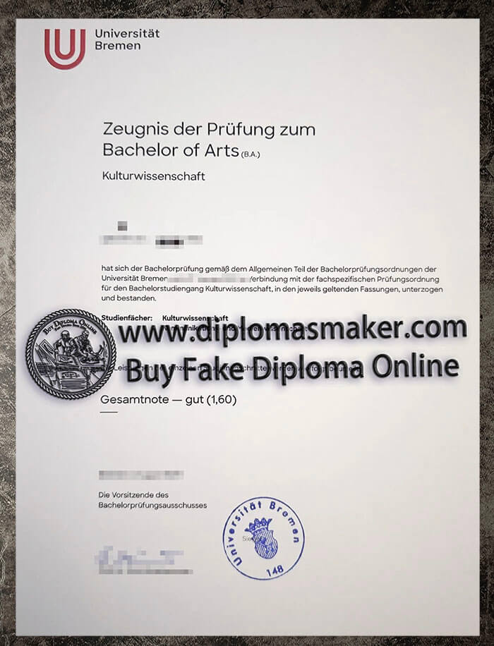 How to make a fake Universitat Bremen degree online?