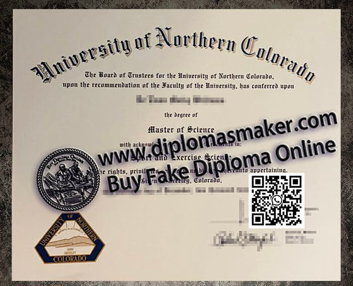 How to make a fake University of Northern Colorado degree?