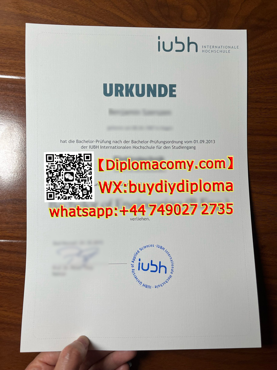 快速获取巴特洪内夫国际应用技术大学文凭,高仿巴特洪内夫大学文凭,Buy IUBH Internationale Hochschule diploma,Whatsapp:+44 7490272735