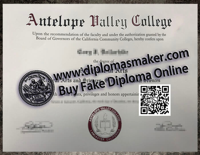 How to make a fake Antelope Valley College degree online?
