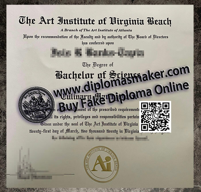 Obtain a fake Art Institute of Virginia Beach degree online.