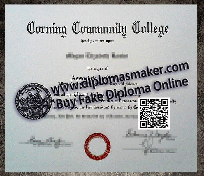 How to make a fake Corning Community College degree online?