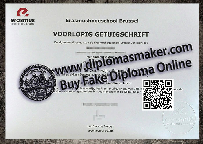 Obtain a fake Erasmushogeschool Brussel degree online.