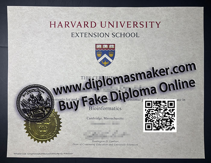Buy a fake Harvard University Extension School certificate.