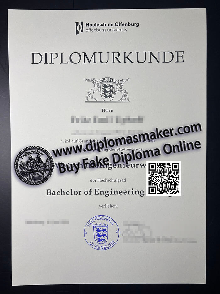 How to make a fake Hochschule Offenburg degree online?