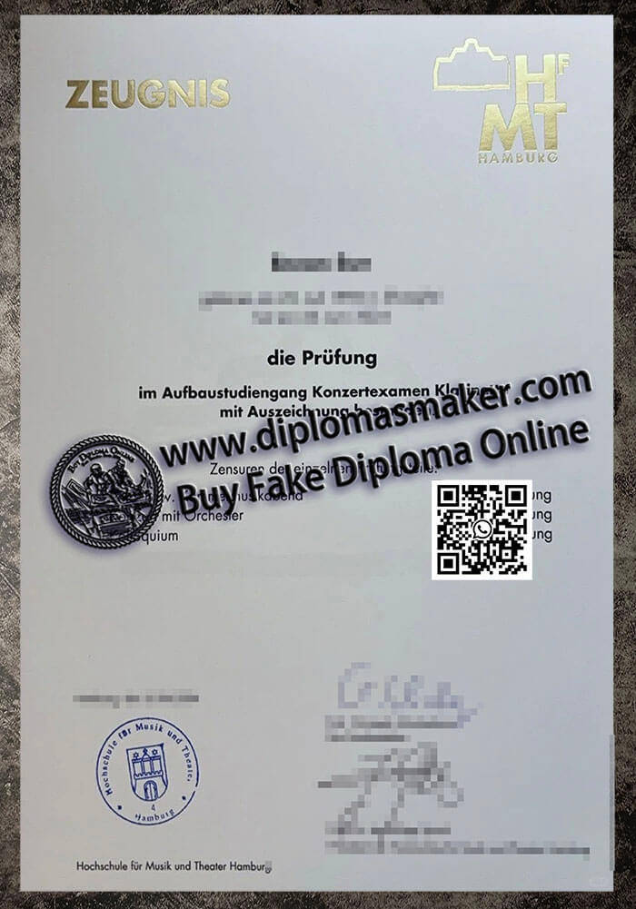 Buy a fake Hochschule für Musik und Theater Hamburg degree.