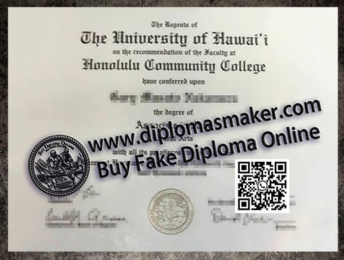 How to make a fake Honolulu Community College degree online?