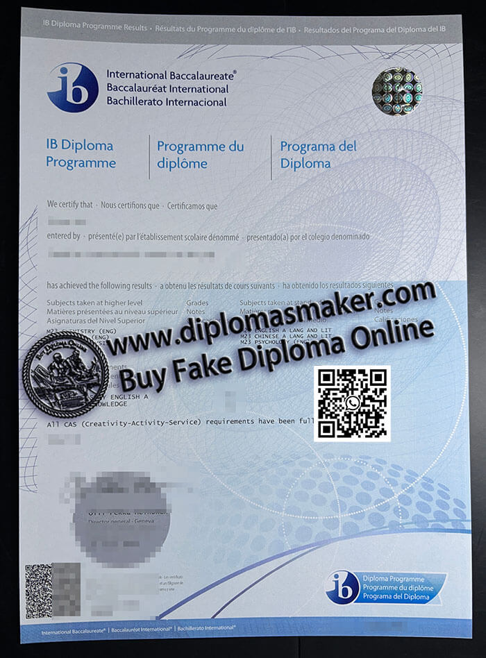 Obtain a fake International Baccalaureate diploma online.