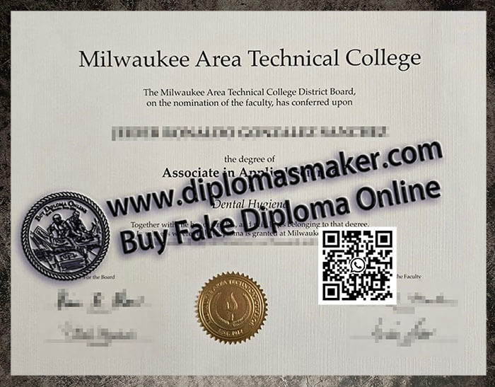 How to make a fake Milwaukee Area Technical College degree?