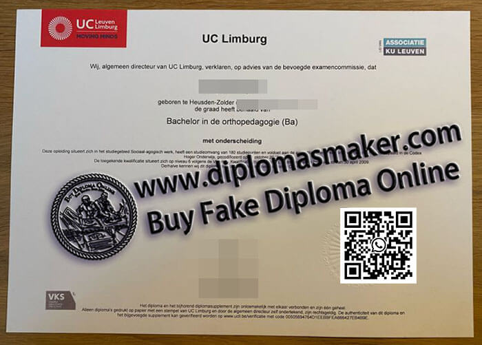 How to make a fake UC Leuven-Limburg degree online?