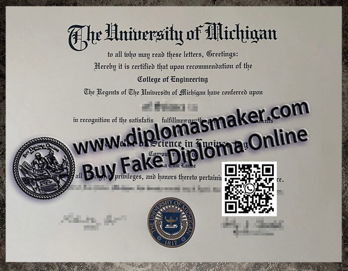 Buy University of Michigan College of Engineering degree.