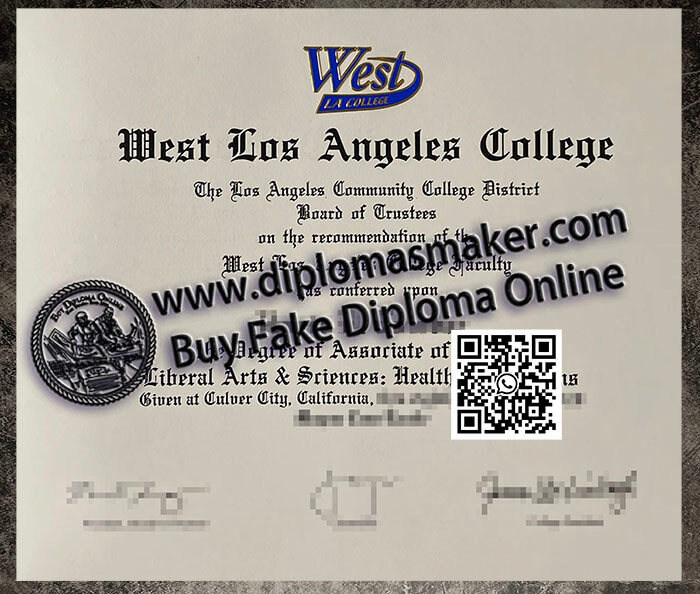 How to make a fake West Los Angeles College degree online?