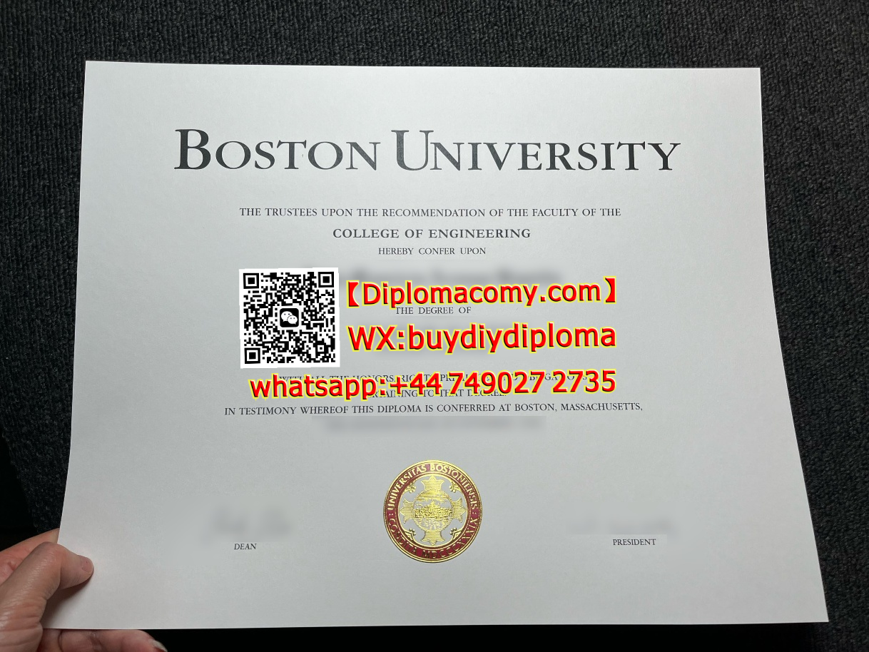 怎么快速办理波士顿大学文凭?高仿波士顿大学文凭,Buy online Boston University diploma: Telegram:@Facy90