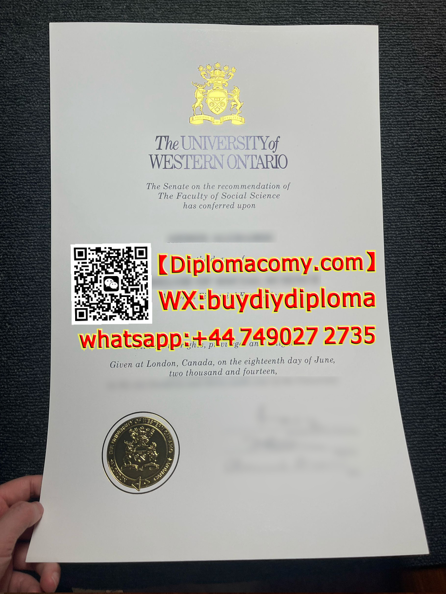 怎么办理仿制西安大略大学文凭?How to Get University diploma of Western Ontario: Telegram:@Facy90