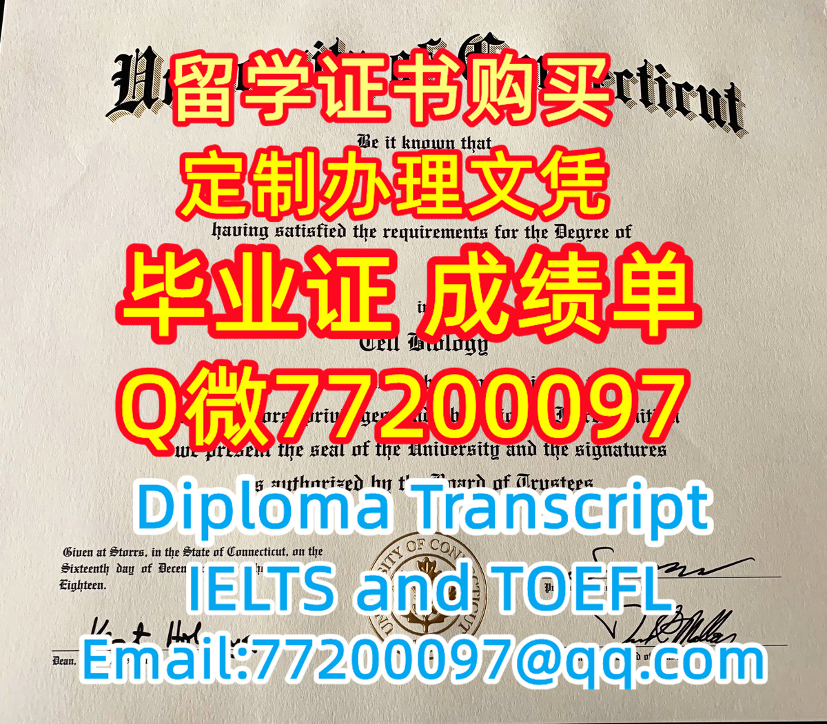 学历学位认证UCONN文凭证书做康涅狄格大学毕业证成绩单Q微77200097有UCONN学位证书精仿CONN毕业证书能办UCONN成绩单制作康涅狄格大学文凭证书雅思托福University of Connecticut Bachelor/Master Diploma Degree Transcript