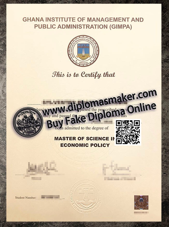 How to make a fake GIMPA degree certificate online?