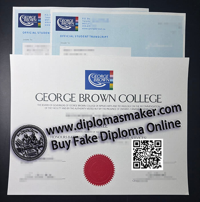 How to make a fake George Brown College degree online?