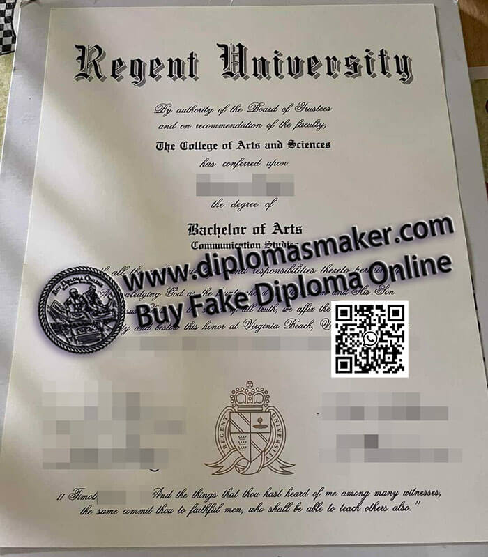 How to make a fake Regent University degree online?