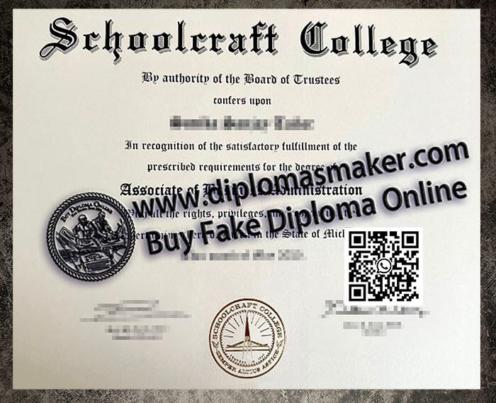 How to make a fake Schoolcraft College degree online?
