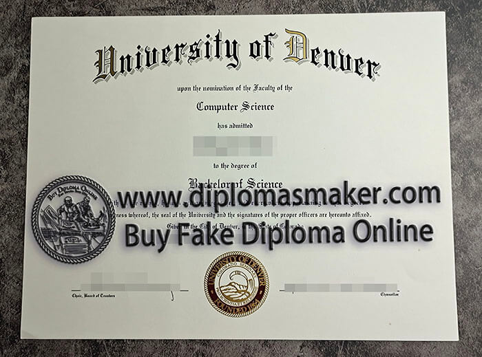 How to maka a fake University of Denver degree online.